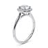 Rossetti halo round cut Diamond 18k white gold