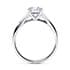 Hanover solitaire round cut Diamond 18k white gold