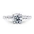 Ascot solitaire round cut Diamond 18k white gold