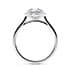 Minerva halo round cut Diamond 18k white gold