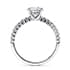 Duchess diamond band round cut Diamond 18k white gold