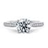 Victoria diamond band round cut Diamond 18k white gold
