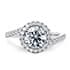Kew halo round cut Diamond 18k white gold