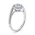 Kew halo round cut Diamond 18k white gold