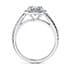 Kew halo round cut Diamond 18k white gold