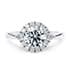 Hampstead halo round cut Diamond 18k white gold