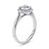 Hampstead halo round cut Diamond 18k white gold