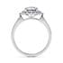 Hampstead halo round cut Diamond 18k white gold