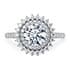 Berkeley halo round cut Diamond 18k white gold
