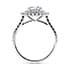 Berkeley halo round cut Diamond 18k white gold