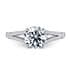 Oxford diamond band round cut Diamond 18k white gold