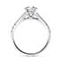 Oxford diamond band round cut Diamond 18k white gold