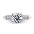 Jasmine vintage round cut Diamond 18k white gold