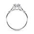 Jasmine vintage round cut Diamond 18k white gold
