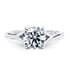 Hanover solitaire round cut Diamond 18k white gold