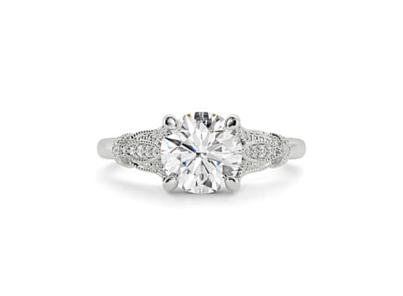 Jasmine vintage round cut Diamond 18k white gold