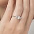 Roma trilogy round cut Diamond 18k white gold