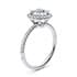 Isabella halo round cut Diamond 18k white gold