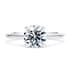 Iris solitaire round cut Diamond 18k white gold