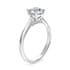 Iris solitaire round cut Diamond 18k white gold