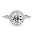 Olympia halo round cut Diamond 18k white gold