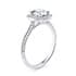 Olympia halo round cut Diamond 18k white gold