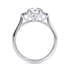 Paris trilogy round cut Diamond 18k white gold