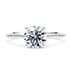 Hope solitaire round cut Diamond 18k white gold