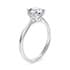 Hope solitaire round cut Diamond 18k white gold