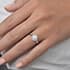 Hampstead halo round cut Diamond 18k white gold