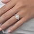 Berkeley halo round cut Diamond 18k white gold