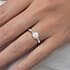 Paris trilogy round cut Diamond 18k white gold