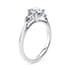 Florence trilogy round cut Diamond 18k white gold