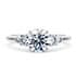 Florence trilogy round cut Diamond 18k white gold