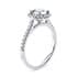 Aphrodite halo round cut Diamond 18k white gold