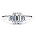 Imperia trilogy emerald cut Diamond 18k white gold