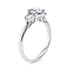 Valencia trilogy round cut Diamond 18k white gold