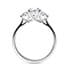 Valencia trilogy round cut Diamond 18k white gold