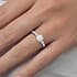 Alexandria trilogy round cut Diamond 18k white gold