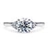 Rosa vintage round cut Diamond 18k white gold
