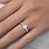 Imperia trilogy emerald cut Diamond 18k white gold