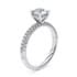 Muse diamond band round cut Diamond 18k white gold