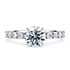 Akinia diamond band round cut Diamond 18k white gold