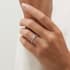 Akinia diamond band round cut Diamond 18k white gold