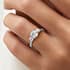 Lisbon trilogy round cut Diamond 18k white gold