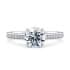 Tsarina diamond band round cut Diamond 18k white gold