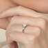 Hanover solitaire round cut Diamond 18k white gold