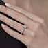 Marylebone diamond band round cut Diamond 18k white gold