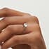 Estella solitaire round cut Diamond 18k white gold