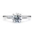 Thea diamond band round cut Diamond 18k white gold